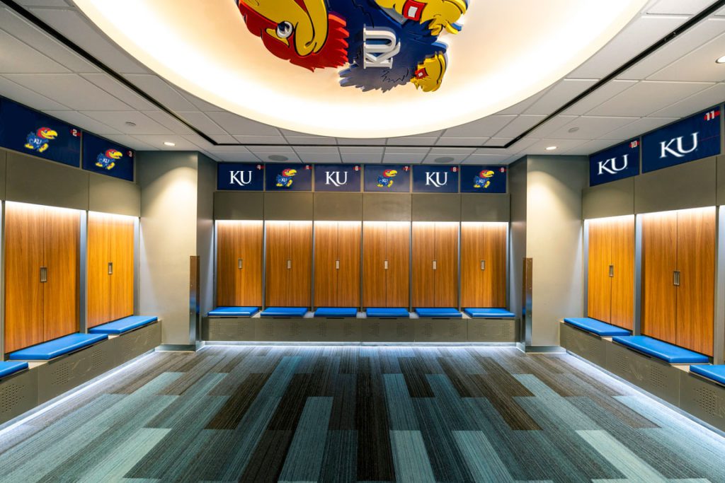 University of Kansas Women's Volleyball Lockers